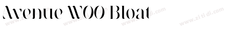 Avenue W00 Bloat字体转换